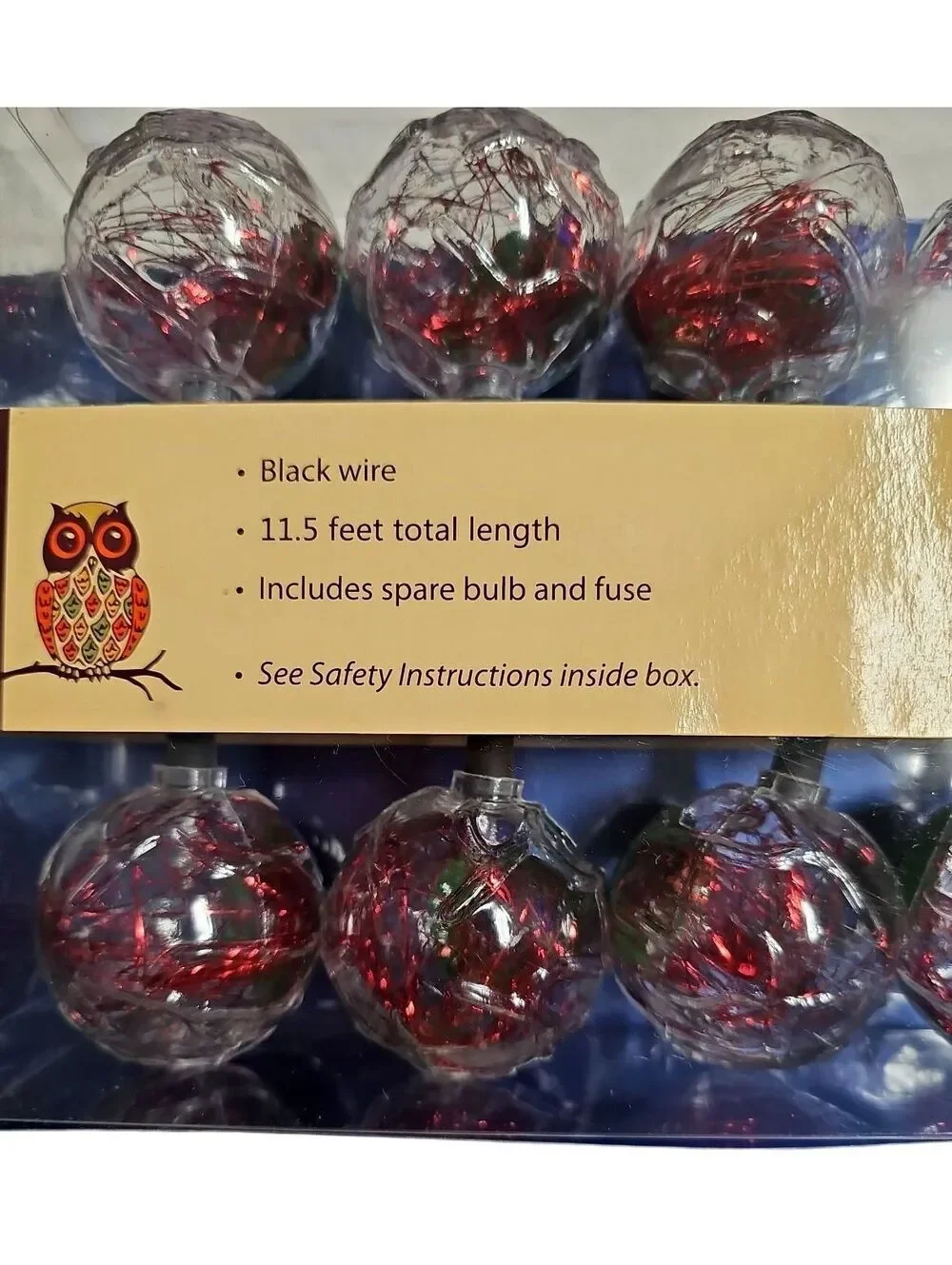 Publix Halloween Bloodshot Eyeball String Lights – 10 Bulbs – Tested & Working
